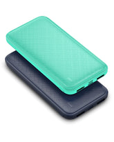 HYG054 Power Bank Portable Charger 10000mAh Battery Pack PD 20W Fast Charging PowerBank USB C Input & Output for iPhone(Dark Blue + Green)